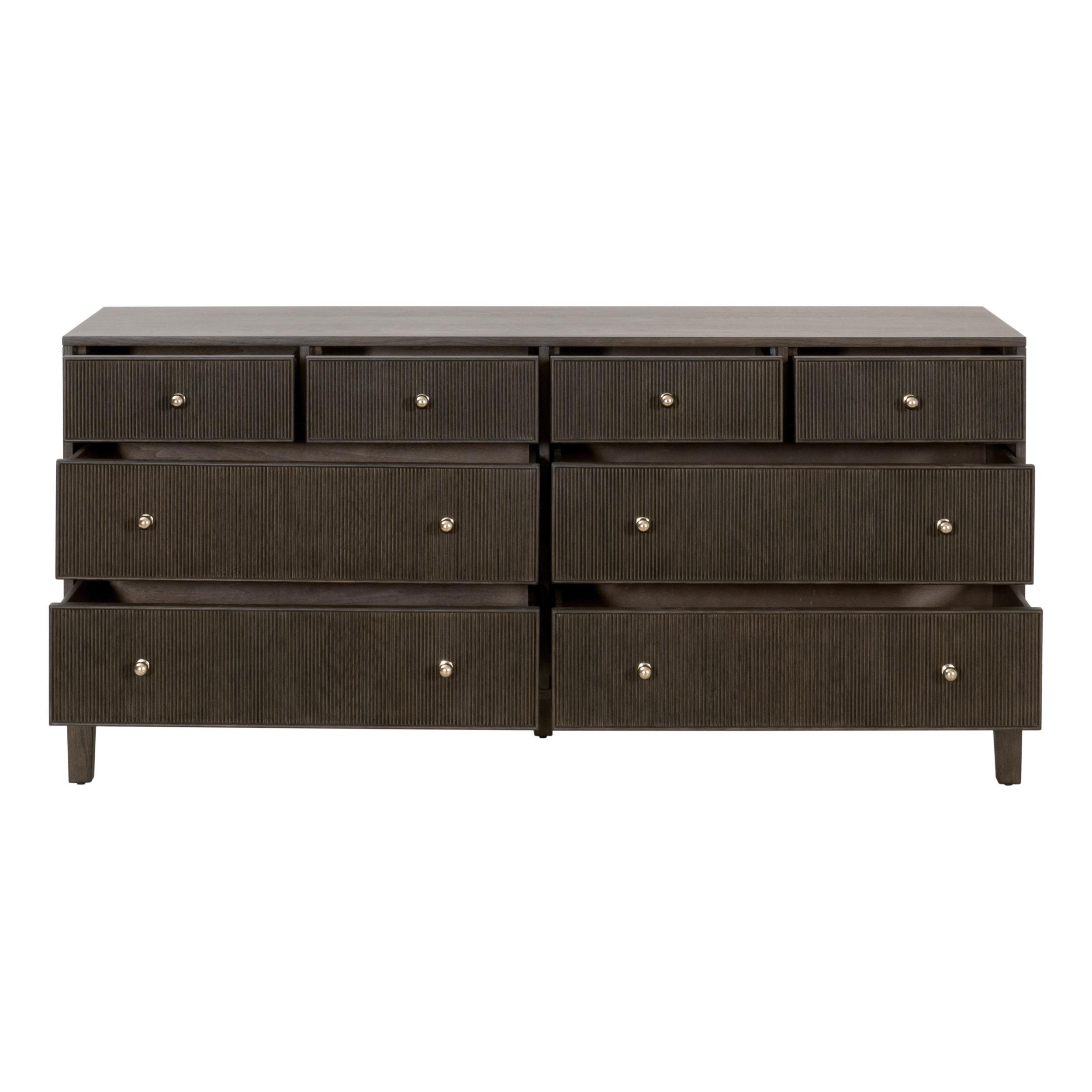 8 drawer dresser black brown Highland 8-Drawer Double Hemnes drawers