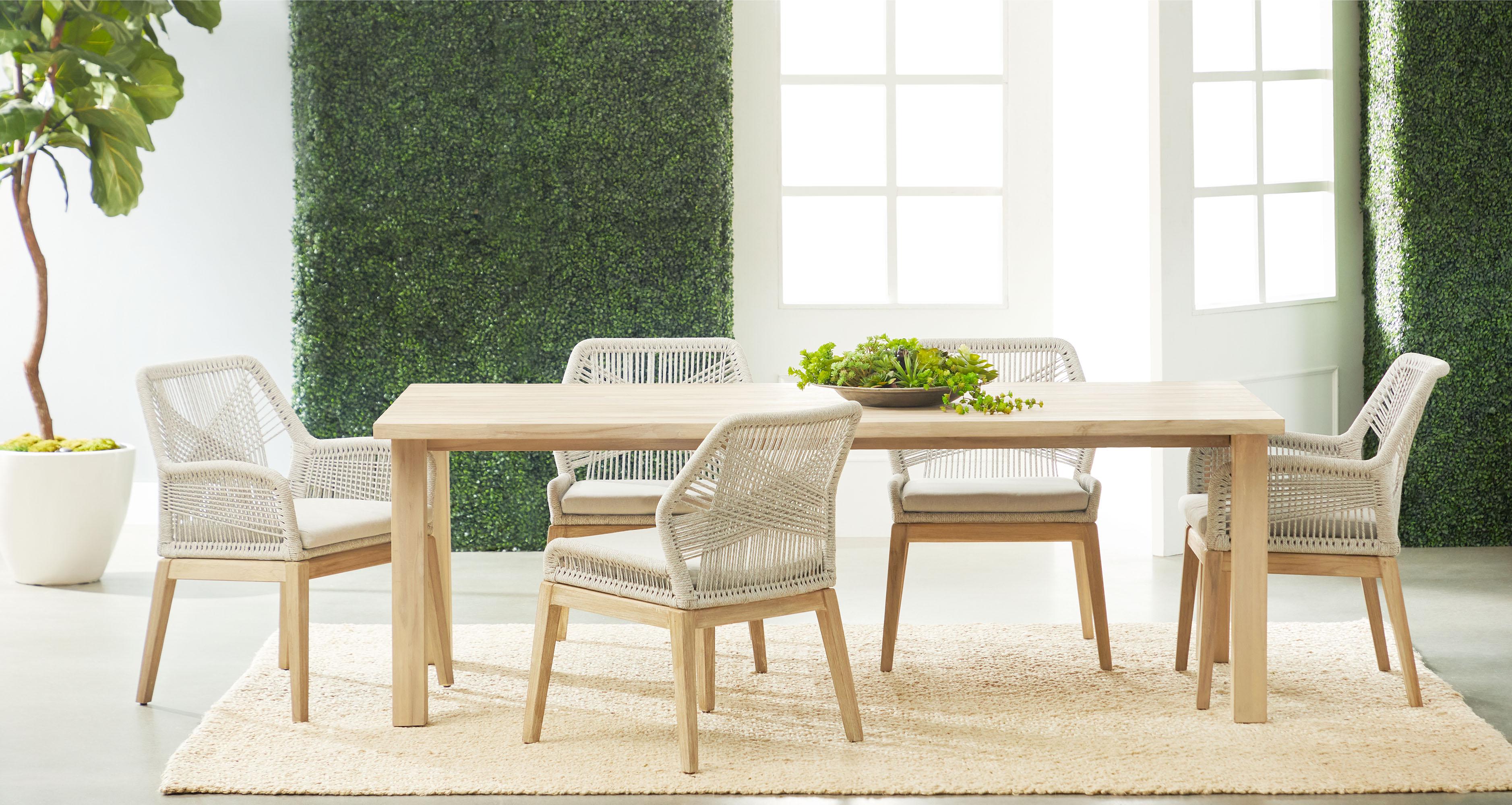 Loom Garden ホワイトアームチェア Loom Outdoor Arm Chair 